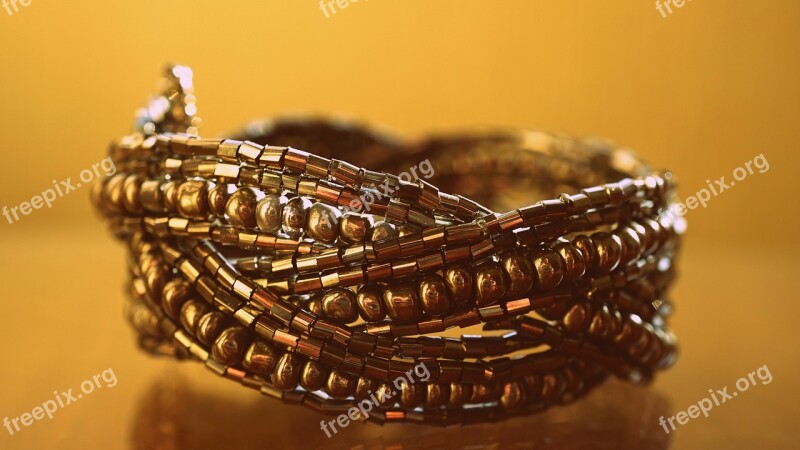 Bracelet Gold Jewellery Fashion Woman