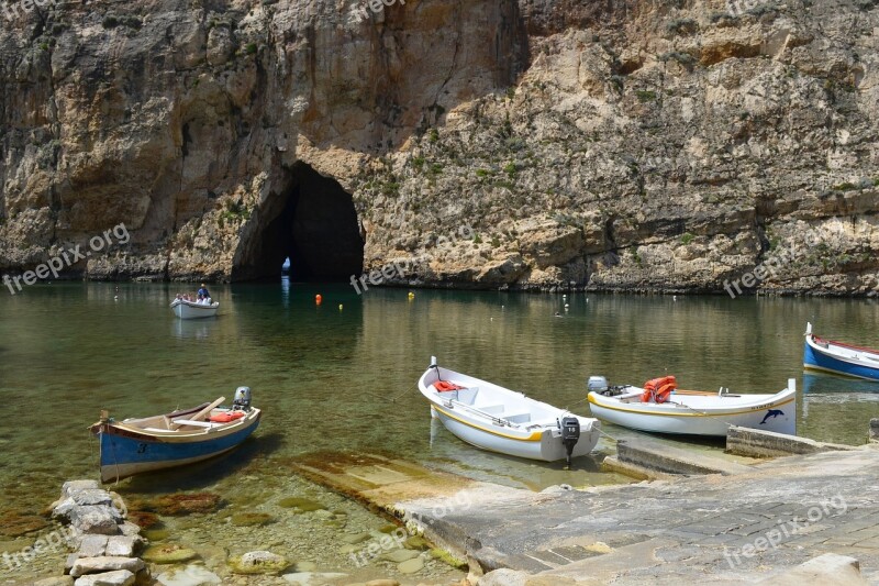 Boats Sea Port Malta Summer