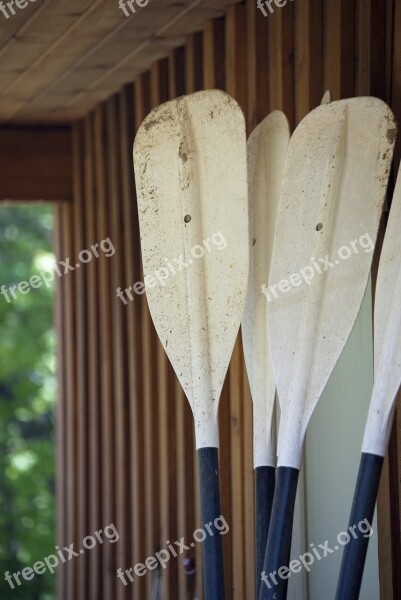 Oars Canoe Paddle Recreational Summer