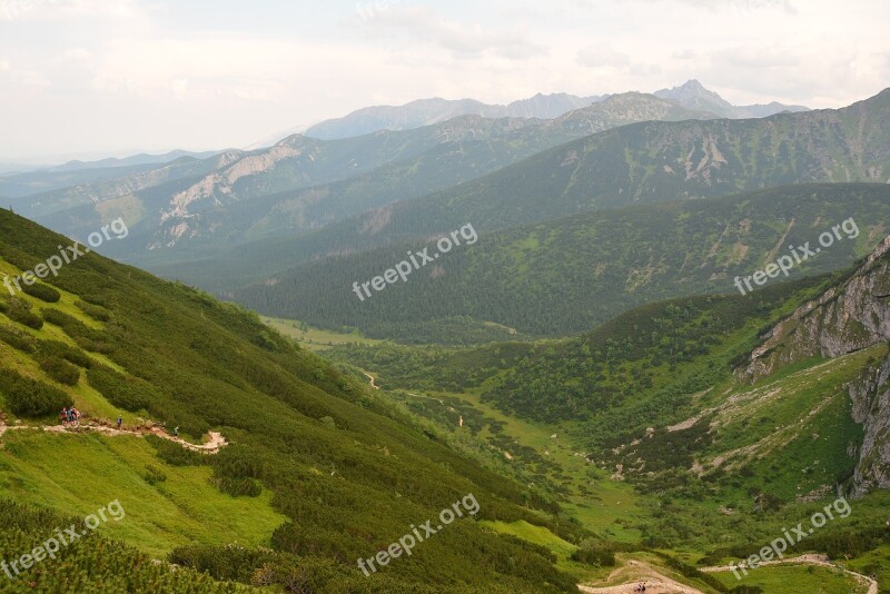 Mountains Tatry Top View Polish Tatras Climbing