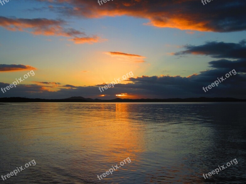 Sunset Ocean New Caledonia Free Photos