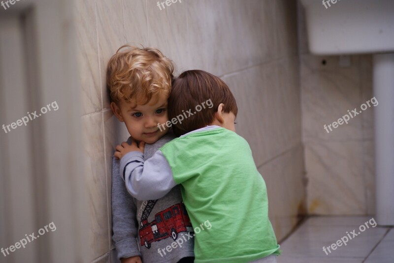 Hug Brother Child Boy Free Photos