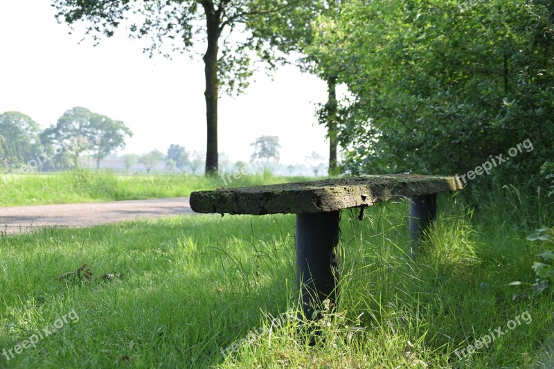 Rest Bank Wood Bench Free Photos