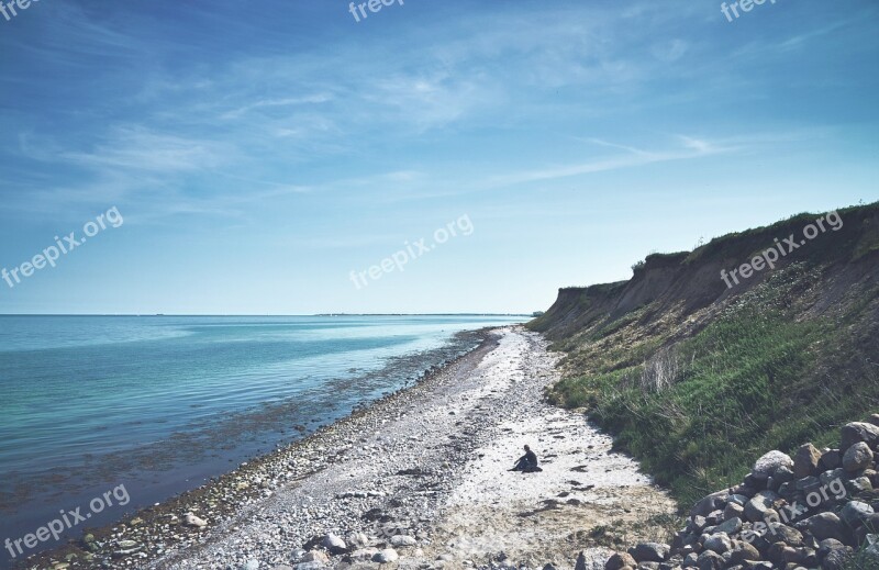 Coast Cliff Sky Mecklenburg Holstein