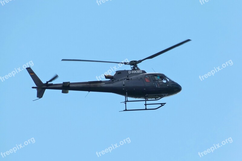 Helicopter Eurocopter As-350b 3 Ecureuil Flying Scenic Flight Aviation