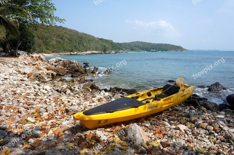 Kayak Boat Water Tourism Beach Sea