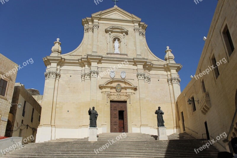 Church Malta Mediterranean Cathedral Landmark