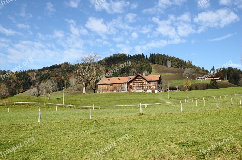 Farm Canton Of Appenzell Switzerland Tourism Meadow