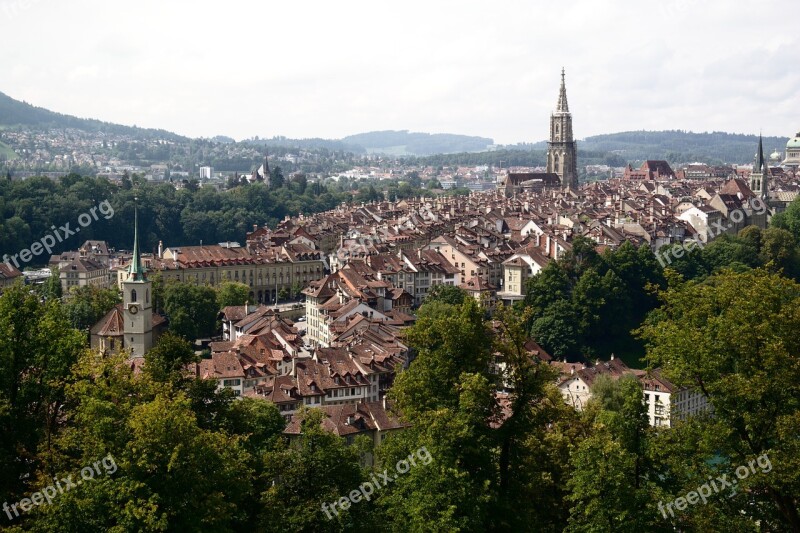 City Bern Switzerland Historic Center Historically