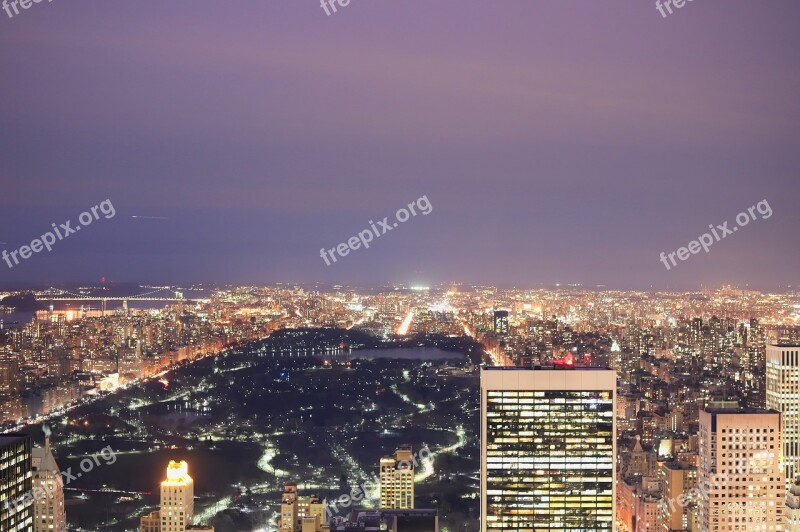 Central Park New York Skyline Nyc New York City