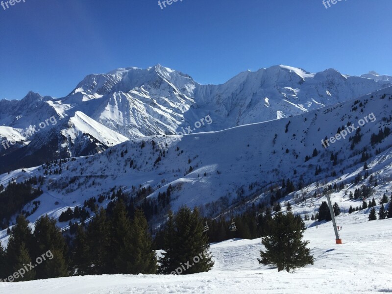 Verbier France Ski Snow Outdoor