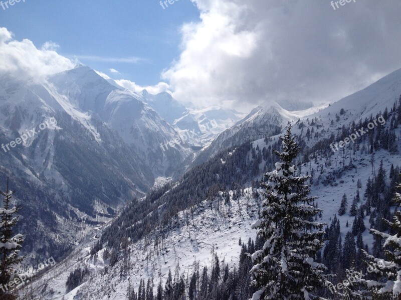 Mountain Snow Winter Alpine Ski Run