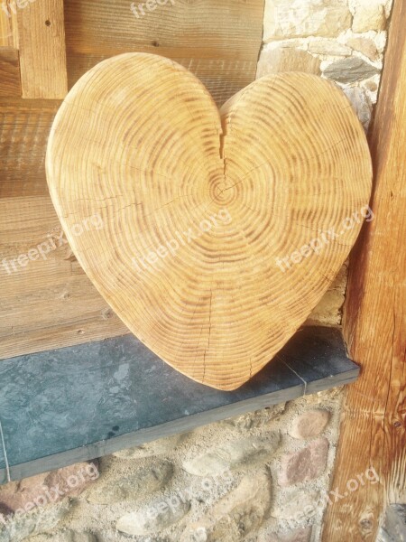 Heart Wood Deco Nature Heart In The Wood