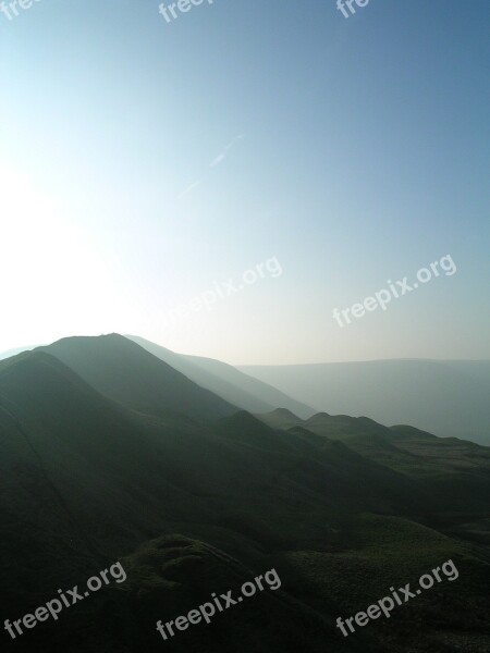 Peak District England Sunset Scenic Rural