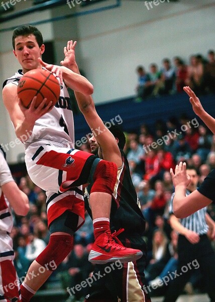 Basketball Jump Action Basketball Player Competition