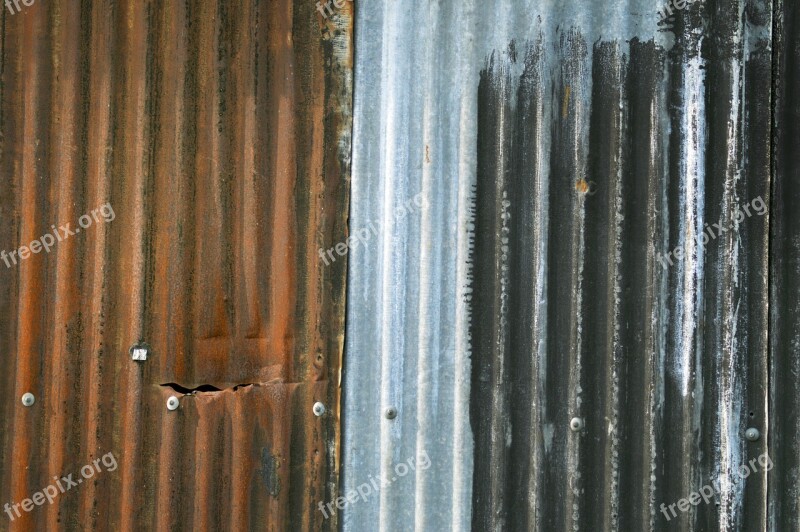 Sheet Corrugated Rust Colors Metal