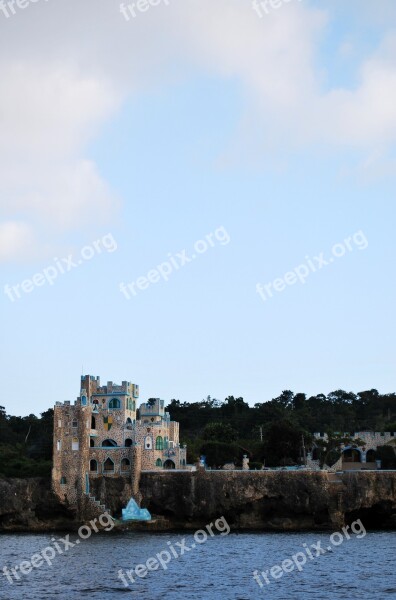 Jamaica Castle Shore Caribbean Architecture