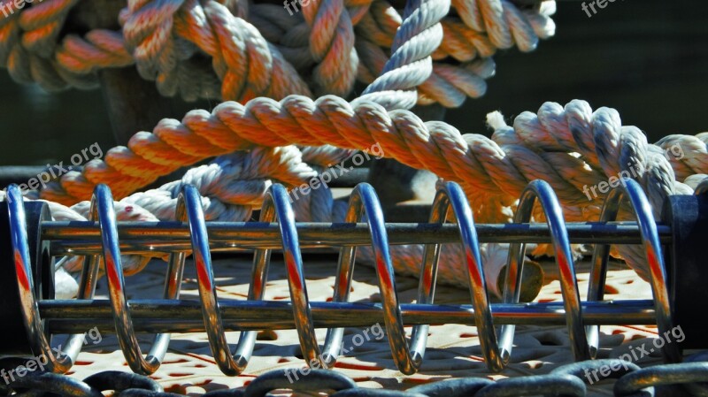 Mooring Metal Color Sea Photo