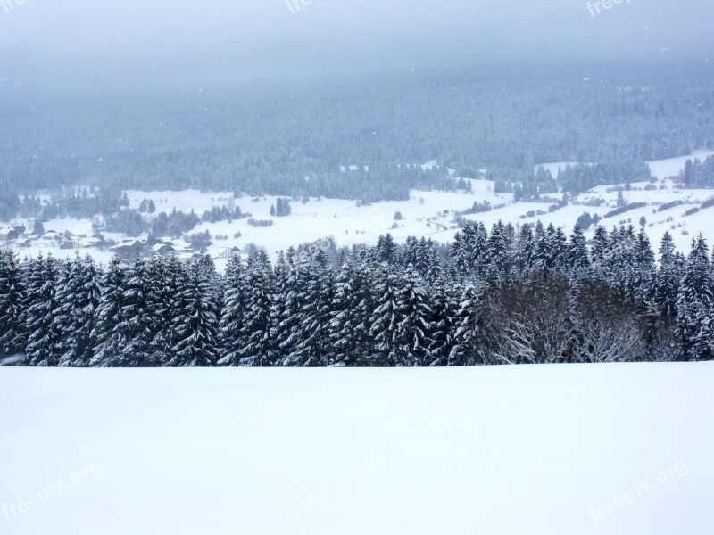 Winter Landscape Nature Cloud Snow