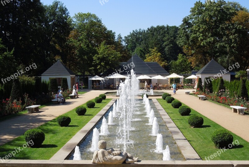 Rose Garden Forest Fountain Park Water Water Games