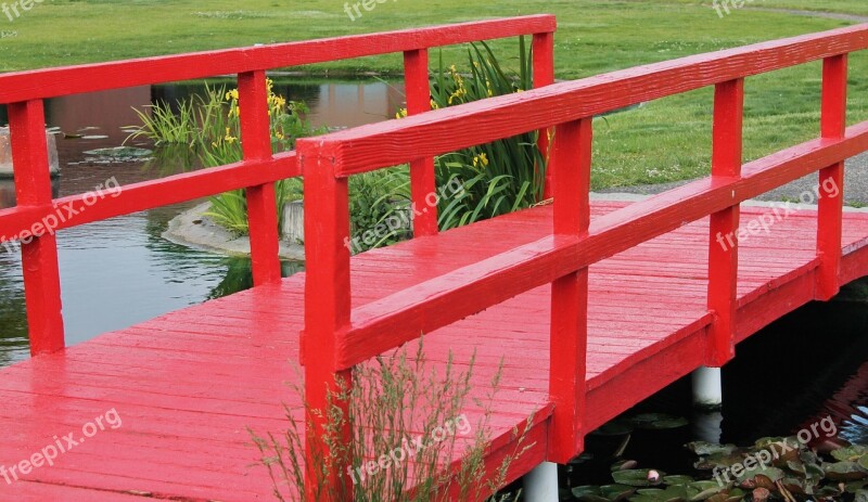 Bridge Pond Bridge Lake Bridge Red Bridge Walkway