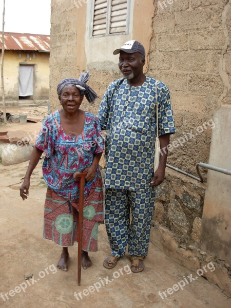 Senior Citizens Seniors Africa A Married Couple Free Photos