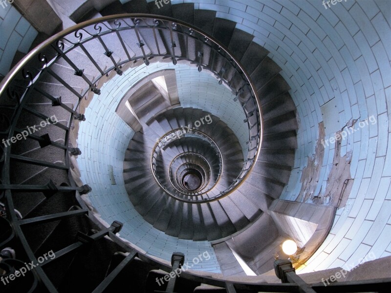 Stairs Lighthouse Spiral Staircase Staircase Eckmuhl