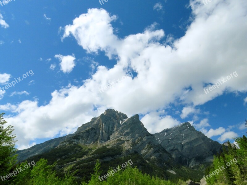 Mountain Kananaskis Alberta Canada Mountain View