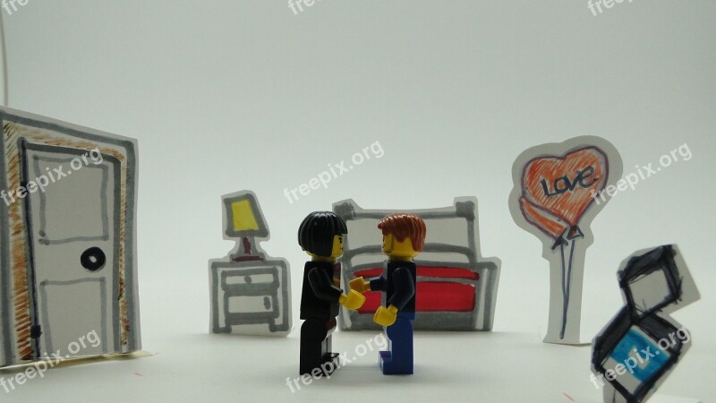 Lego Love Couples Romance People