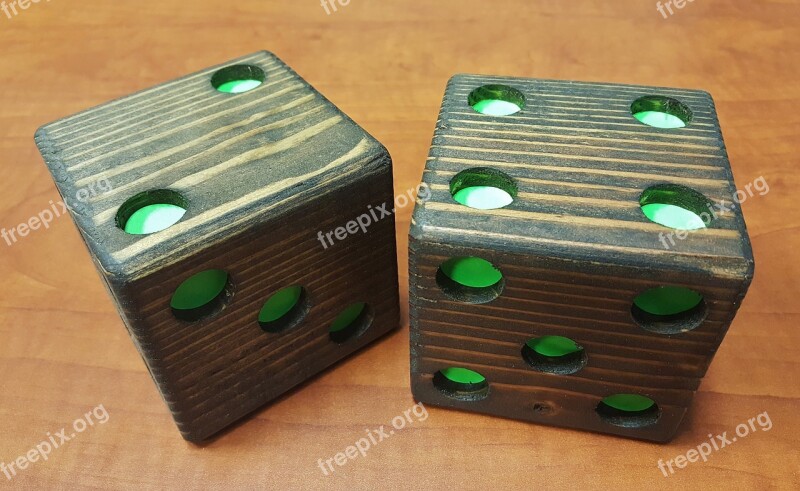 Dice Die Wooden Dice Casino Game