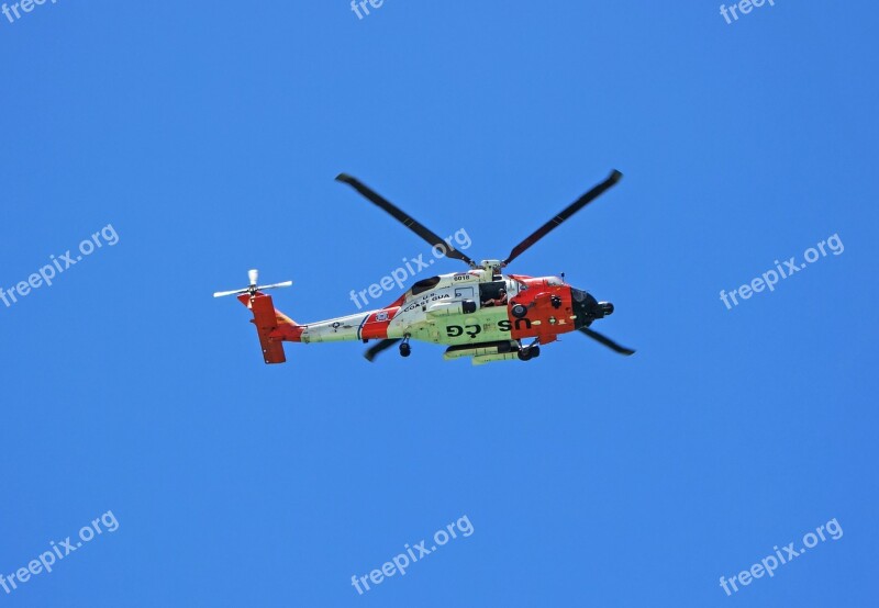 Helicopter Maritime Rescue Guardia Marina Uses Free Photos