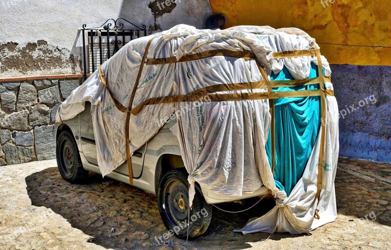 Car Wrapped Covered Auto Vehicle