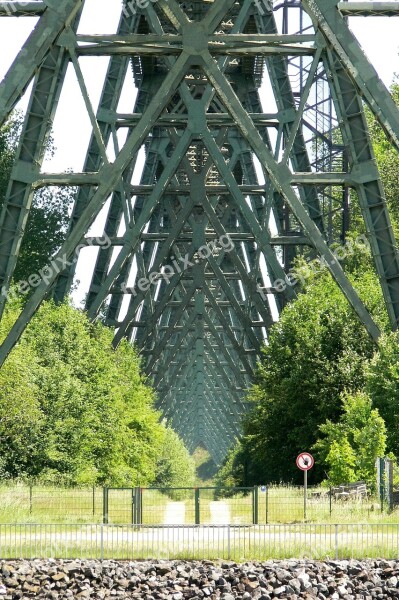 High Bridge Railway Bridge North Baltic Canal Transfer Ramp