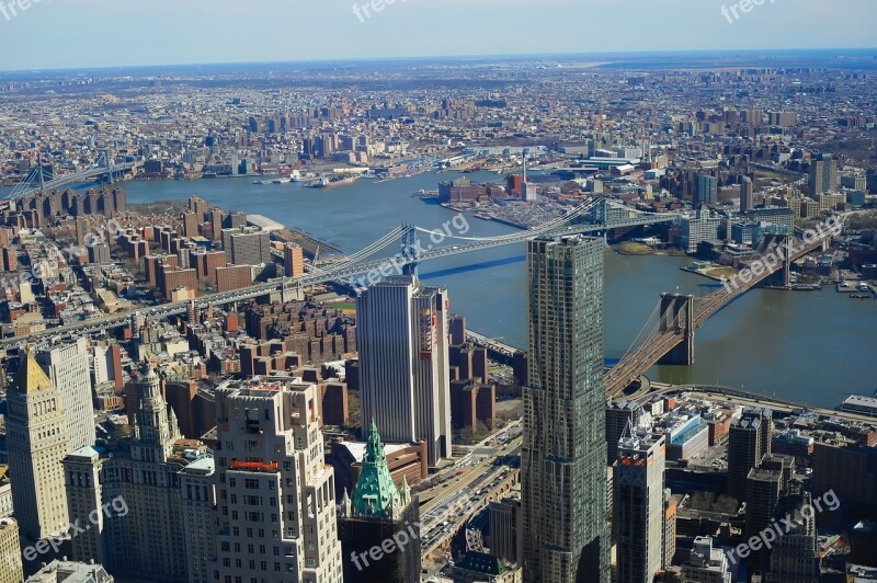 Brooklyn Bridge New York Manhattan Suspension Bridge New York City