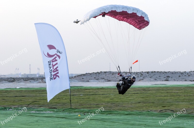 Skydiving Extreme Sports Landing Parachute Paragliding