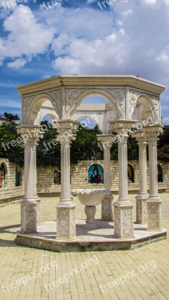 Peristyle Colonnade Monastery Column Cyprus