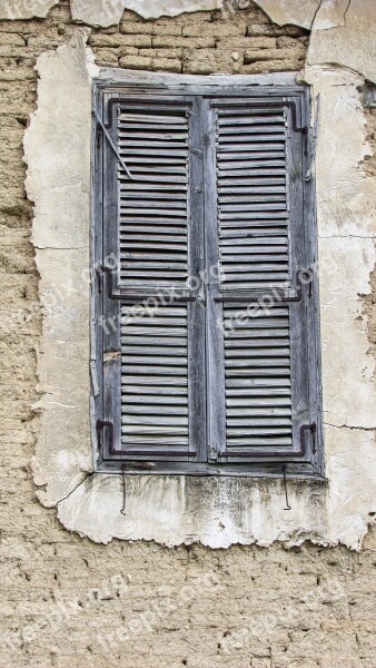 Window Old Wooden Aged Weathered