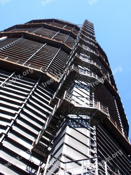 Stairway To Heaven Augsburg Gasometer Stairs Head