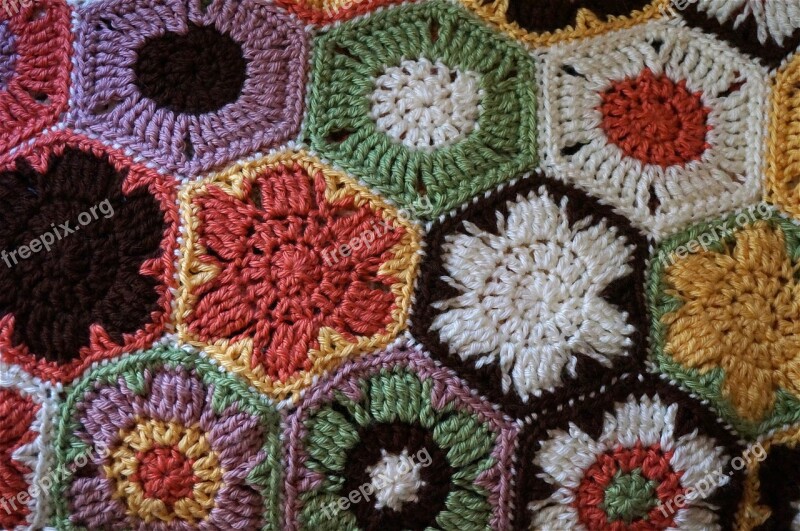 Crocheted Afghan Crochet Afghan Handmade Brilliant