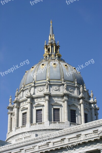 San Francisco City Hall Building California Architecture