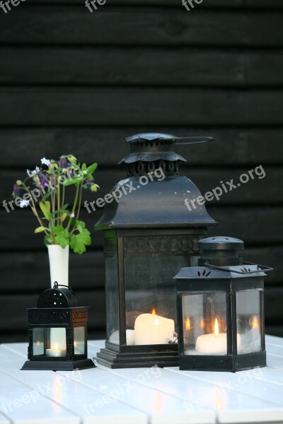 Candles Vase Mood Cottage Holiday Home