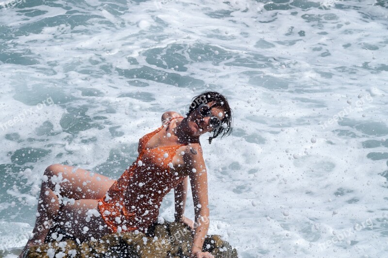 Wave Sea Bubble Beach Ocean