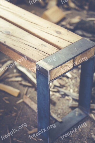 Bank Wooden Bench Sit Nature Bench