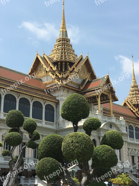 Palace Thailand Bangkok Asia Temple