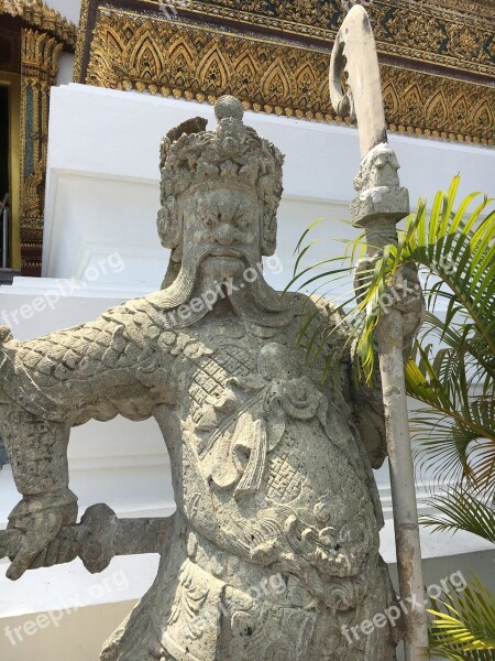 Thailand Asia Places Of Interest Bangkok Statue