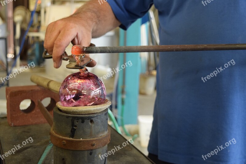 Glassblowing Glass Glassmaker Glass Blower Glass Blowing