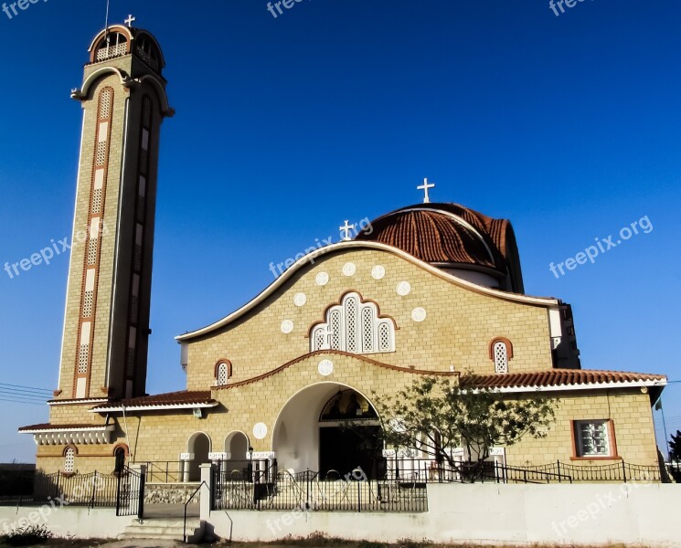 Cyprus Dherynia Ayii Pantes Church Orthodox