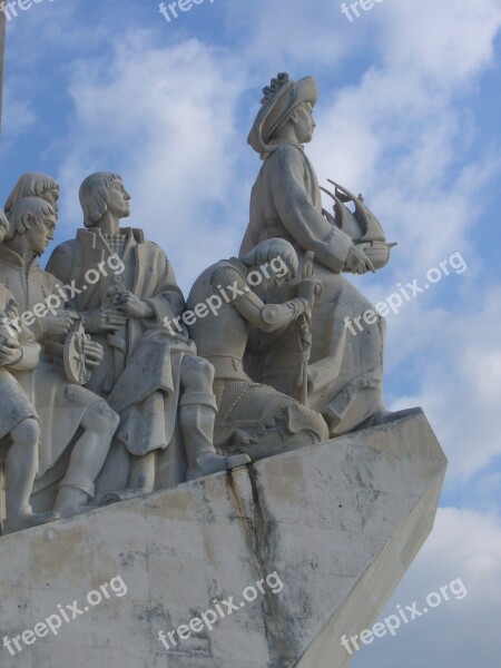 Sailors Monument Discoverers Monument Portugal Lisbon Tejo