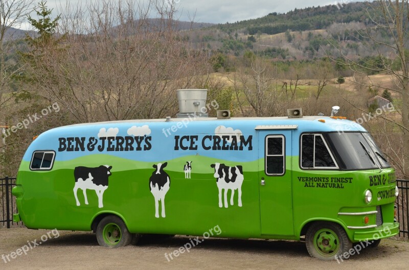 America New England Vermont Ben And Jerry's Ice