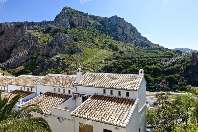 Rooftops View Mountains Panorama Buildings